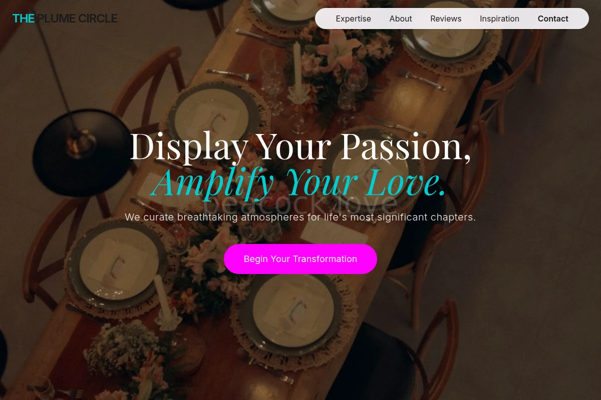 Poem Event Decor