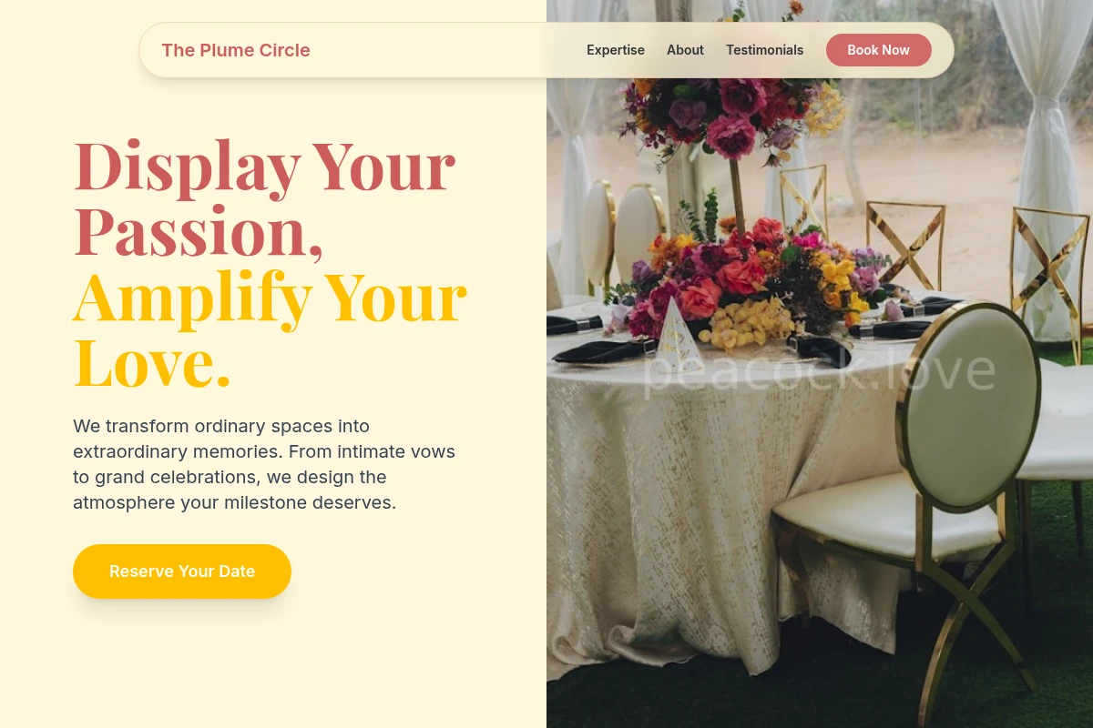 Vow Event Decor