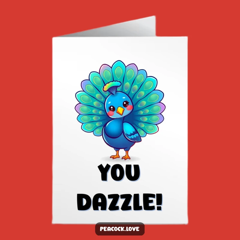 Free Printable Congrats Card: Majestic Peacock Tail for Grand Achievements