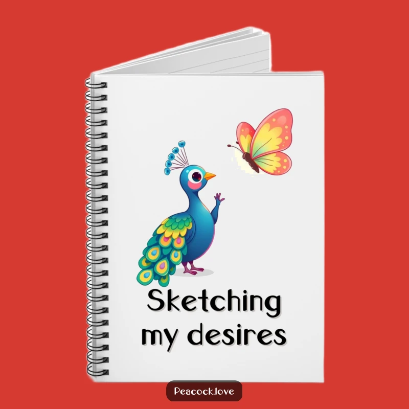 Funny Kawaii Peacock Butterfly Notebook: Capture Your Thoughts with Wonder