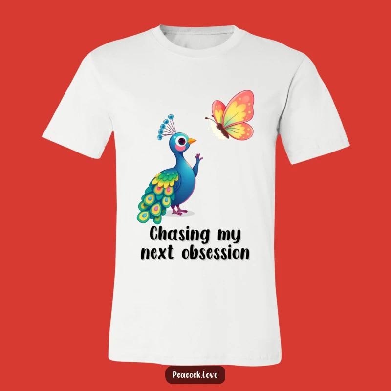 Funny Kawaii Peacock Butterfly T-Shirt: Wear Your Wonder with This Humorous Tee